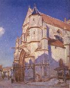 Alfred Sisley The Church at Moret china oil painting reproduction